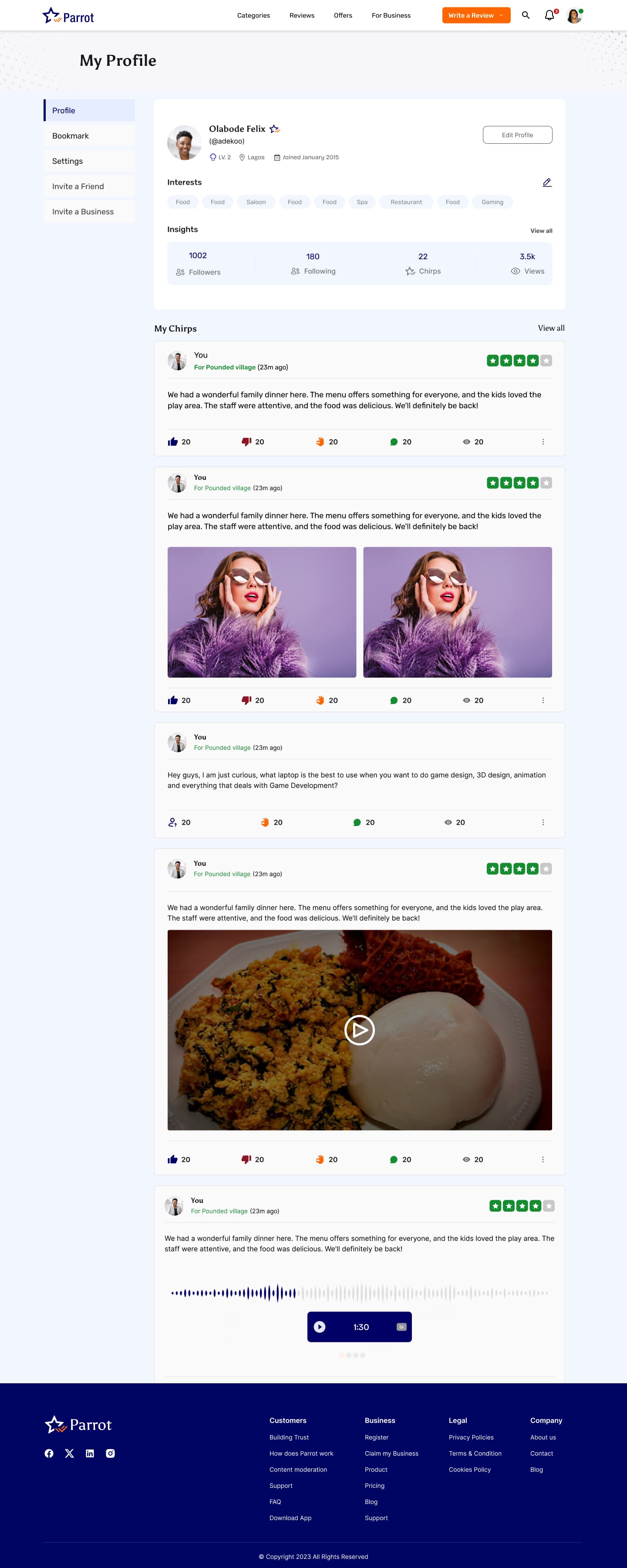 Parrot screenshot 1