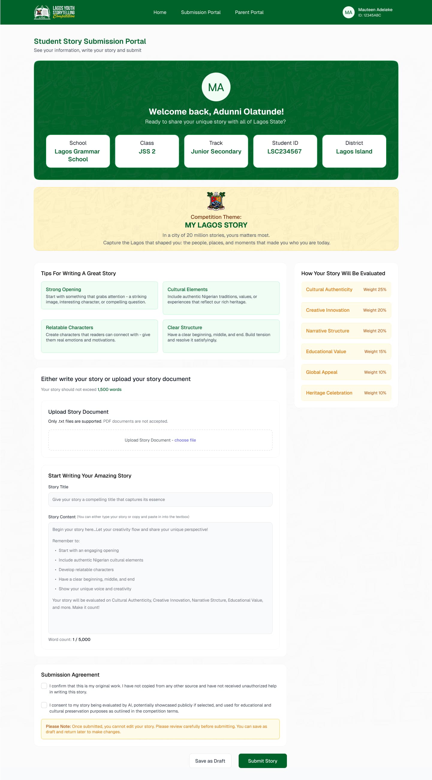Lagos Youth Storytelling screenshot 1